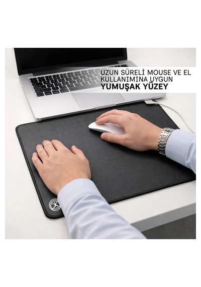 Deepflex Topraklama Matı Seti Kablo + Priz Adaptörü Dahil Kaydırmaz, Suya Dayanıklı 25x35 Cm Siyah