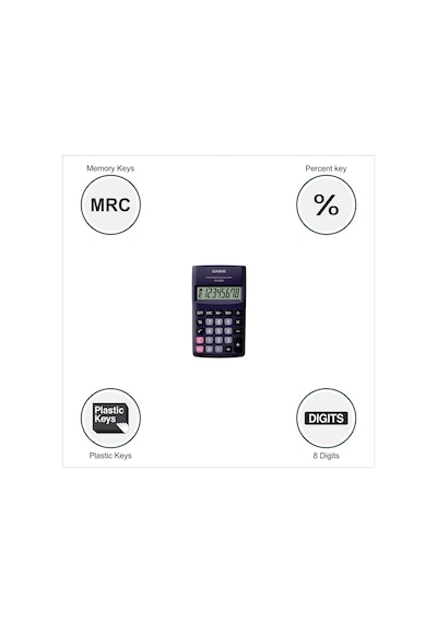 Casio HL-815L-BK 8 Hane Hesap Makinesi