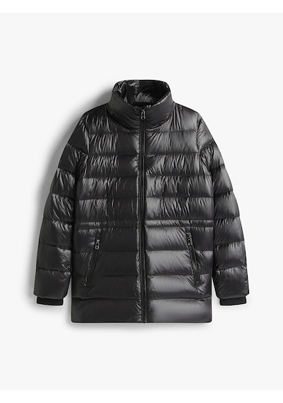 Tommy Hilfiger Gloss Hw Down Waıst Reg Coat Kadın Siyah Mont - Ww0ww47355 Siyah