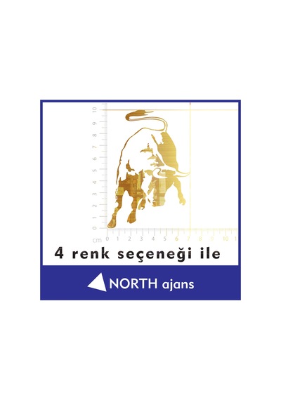 Altın Araç Sticker Etiketleri 10cm Model 4