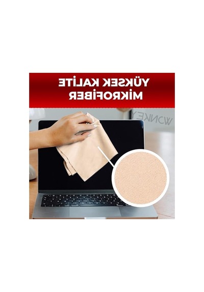 Mikrofiber Temizleme Bezi, 30x30 Cm - Hassas Yüzeyler İçin 2 Adet Açık Bej