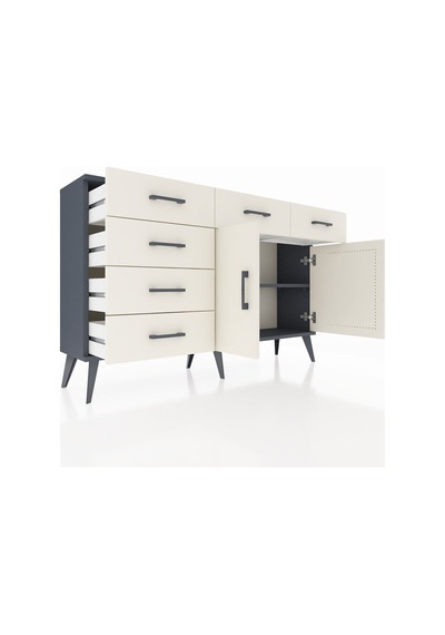 Arges Konsol 2 Raflı 6 Çekmeceli 2 Kapaklı 132x30x83 Antrasit-aytaşı/aytaşı Aytaşı/aytaşı Arges Konsol 2 Raflı 6 Çekmeceli 2 Kapaklı 132x30x83 Antrasit-aytaşı/aytaşı Aytaşı/aytaşı