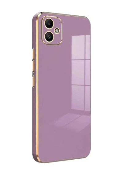 Mey İthalat Samsung Uyumlu Galaxy A05 Kılıf Volet Silikon - Mor