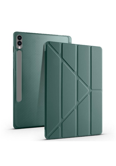Galaxy Uyumlu Tab S10 Fe Plus Kılıf Tri Folding Kalem Bölmeli Standlı