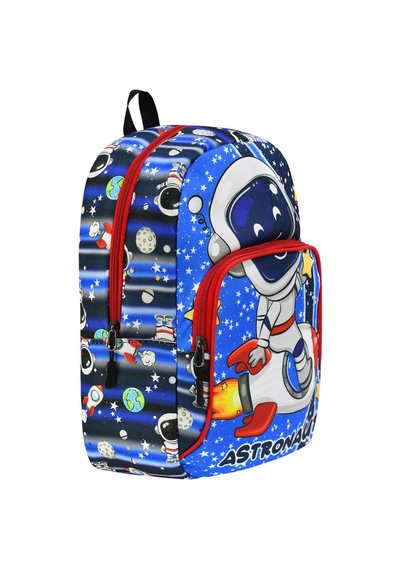 Yeni Sezon Astronot Desenli Anaokulu Kreş Sırt Çantası MAvi