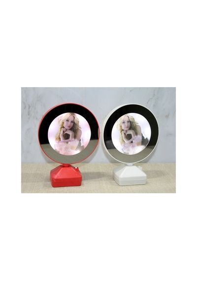 1 Adet Ledli Sihirli Ayna Çerçeve Modeli Alk3598 Led Aydınlatmalı Mini Ayna Magic Mirror Led Mirror 19 14 Cm L