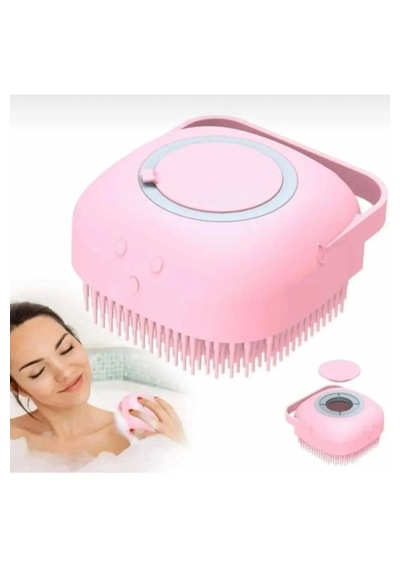 Hazneli Banyo Lifi Silikon Fırça Kese Çok Amaçlı Vücut Temizleme Kesesi