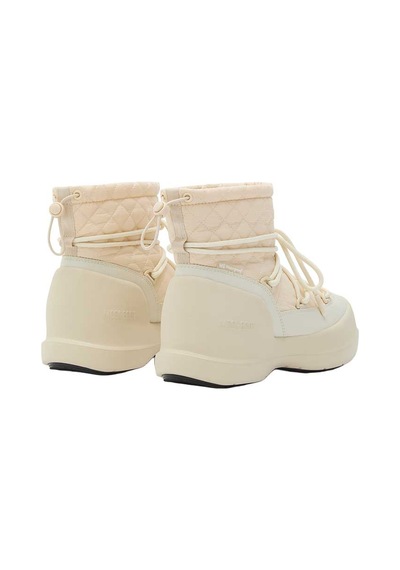 L002 Cream Bot Kadın 80d2500020 Moon Boot Mezzaluna Quilted Mid Wp Krem