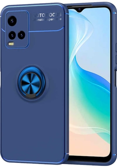 Vivo Y21S Kilif Lens Yüzüklü Miknatisli Silikon Kapak 534079277