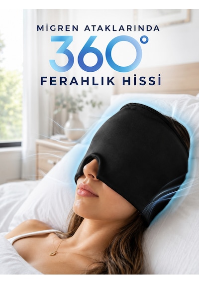 360 Jel Kompres Başlığı Soğuk Ve Sıcak Kullanıma Uygun Rahatlatıcı Göz Maskesi - Lisinya