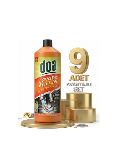 Doa Lavabo Açıcı Jel 9x1000 Ml