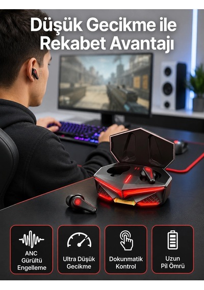 Bluetooth Kulaklık Hd Ses Kaliteli Işıklı Metal Kasa Ios Android Uyumlu Mikrofonlu Normal