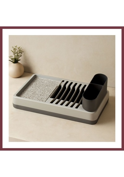 Storeşahin Tezgah Üstü Bulaşıklık 26x42x12 Cm - Gri Tabaklık & Kaşıklık Shn0720