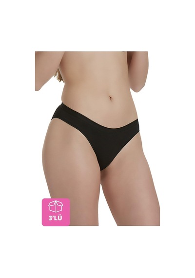 X-lady Kadın 3 Lü Koton Modal Günlük Külot 1610 001