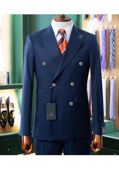 İlayda Emir Slim Fit, Kırlangıç Yaka, 6 Drop, Erkek Takım Elbise Düğün Nişan Damatlık Kombin Antrasit - Lacivert İlayda Emir Slim Fit, Kırlangıç Yaka, 6 Drop, Erkek Takım Elbise Düğün Nişan Damatlık Kombin Antrasit - Lacivert