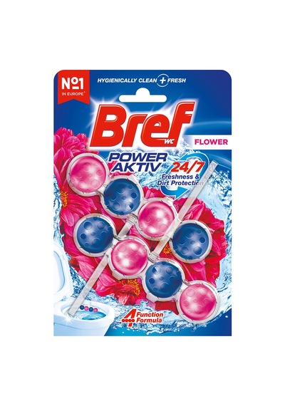 Bref Wc Blok Power Aktiv Çiçek 2 X 50 G - 8 Adet Tarı