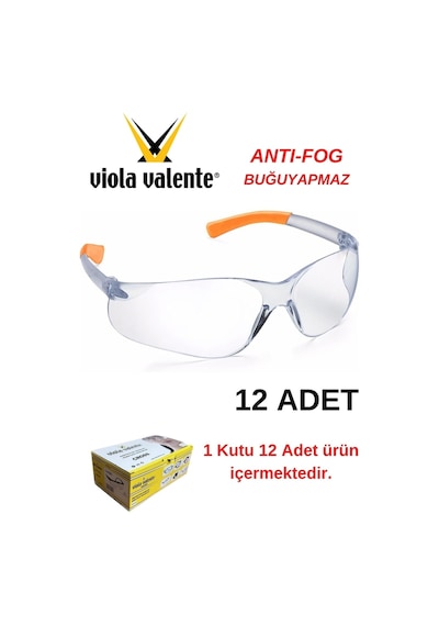 Cross 602 Şeffaf Af Buğulanmaz Spor Koruyucu Gözlük