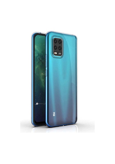Xiaomi Mi 10 Lite Kılıf Süper Silikon Arka Korumanano Glass Şeffaf
