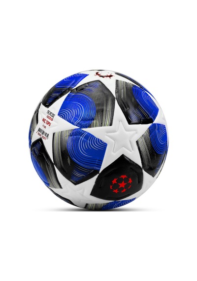 Pro-series Pu Futbol Topu Lazer Kesim Şampiyonlar Beton Halı Saha Resmi Maç Futbol Topu Mavi 520 Mavi