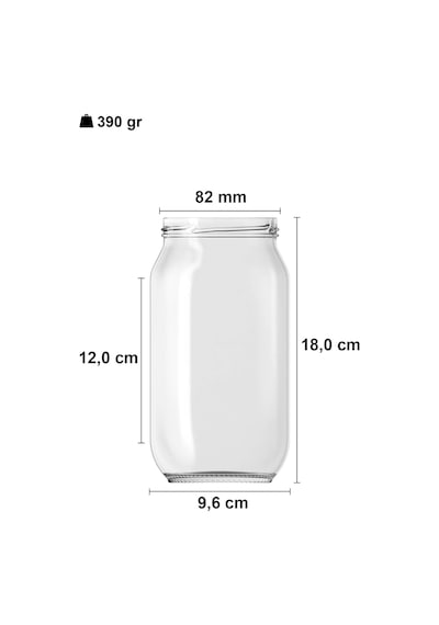 1000 Ml Şeffaf Cam Kavanoz 1000 Cc Konserve Metal Kapaklı Cam Kavanoz 6 Adet Şeffaf, 1000 Cc