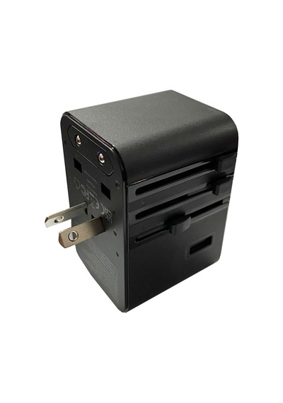 45w Şarj Cihazı Ve 2x Usb Ve 3x Type-c Girişli Universal Seyahat Adaptörü, Priz Dönüştürücü 200'den Fazla Ülke İle Uyumlu, Abd, İngiltere, Aus, Ab Çok Renkli