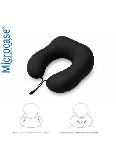Microcase Ortopedik Memory Foam Nefes Alabilen Kumaş Boyun Destek Minderi Al5521