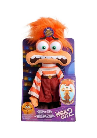 Inside Out 2 Endişe Sesli Hareketli Peluş Turuncu