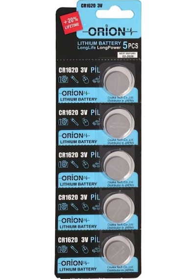 Orion CR1620 3V Lityum Pil 5'li