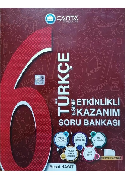 Çanta 6.Sınıf Türkçe Etkinlikli Kazanım Soru Bankası