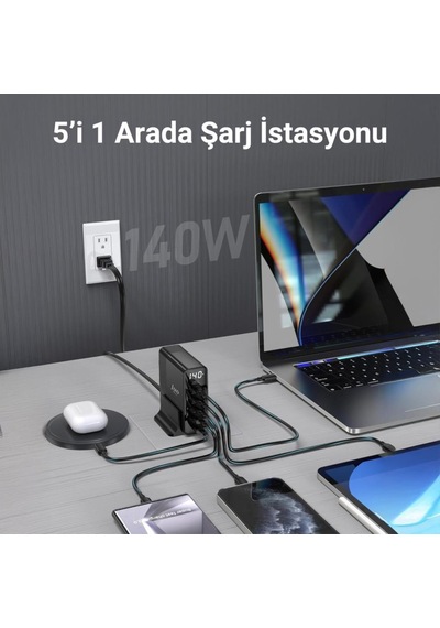 Juo DLC140 140 W Hızlı Şarj Adaptörü (Outlet)