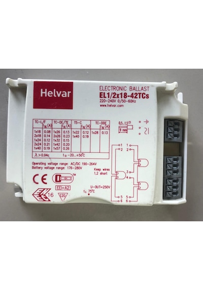 Helvar Elektronik Balast El 1/2x18-42w