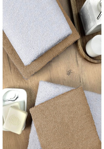 4 Lü Banyo Havlusu Takımı Soft Büyük Havlulu Pamuklu Havlu Seti 90x150 Cm Beyaz 001