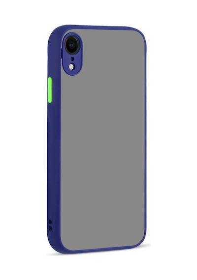 Apple Uyumlu iPhone XR 6.1 Kılıf Zore Hux Düğme Ve Kapak Zıt Renk Kılıf