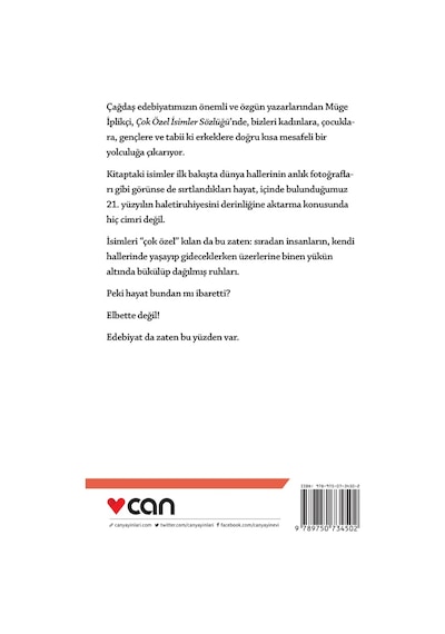 Çok Özel İsimler Sözlüğü - Müge İplikçi - Can Yayınları