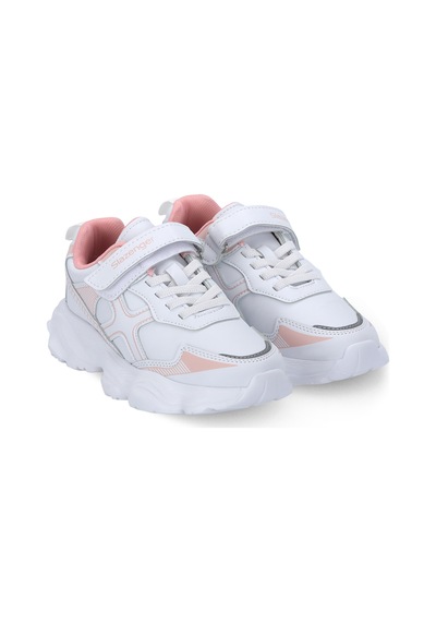 Slazenger Fıffy Kız Çocuk Cırtlı Beyaz / Pembe Günlük Spor Ayakkabısı Beyaz - Pembe Slazenger Fıffy Kız Çocuk Cırtlı Beyaz / Pembe Günlük Spor Ayakkabısı Beyaz - Pembe