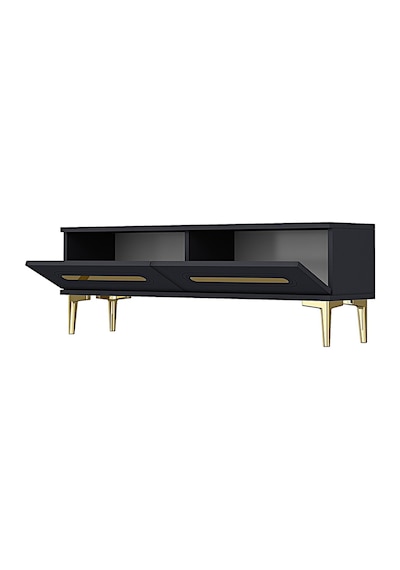 Tsa1220ag - Ranytv120 Tv Stand, Tv Sehpası Antrasit-gold 120cm Antrasit - Gold Tsa1220ag - Ranytv120 Tv Stand, Tv Sehpası Antrasit-gold 120cm Antrasit - Gold