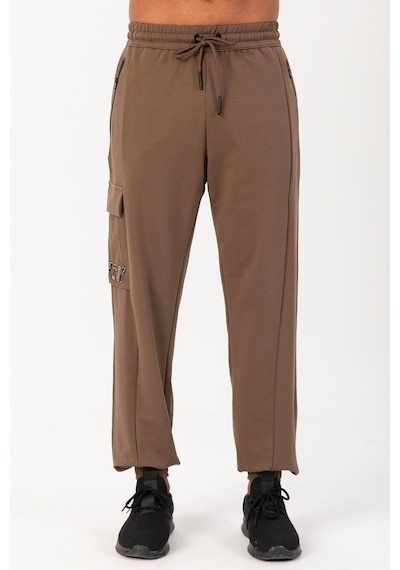 Maraton Sportswear Oversize Erkek Lastik Paça Basic Kakao Eşofman Altı 22466-kakao Kahverengi