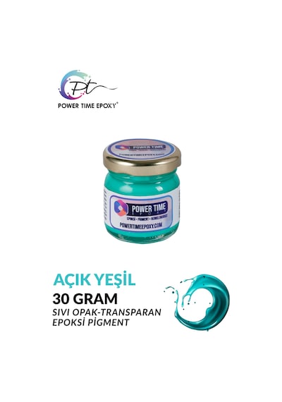 Opak & Transparan Sıvı Pigment Boya / Açık Yeşil / Epoksi Için