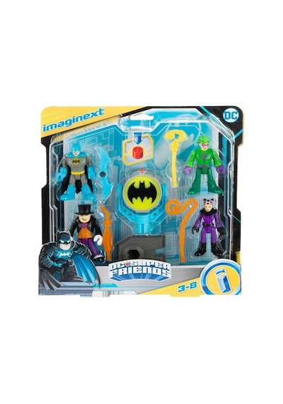 Hfd47 Imaginext, Bat-tech Bat-signal Figür Seti, Dc Super Friends