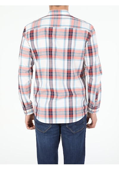Colin's Turuncu Regular Fit Shirt Neck  Erkek Uzun Kol Gömlek CL1052645_Q1.V1_ORA