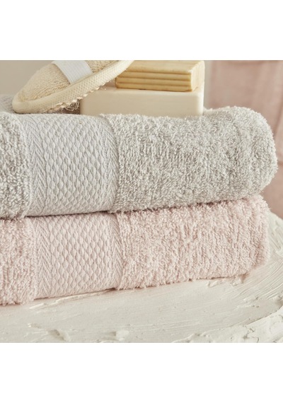 Home Sarah Anderson Alven 4 Parça Aile Banyo Seti, Pudra - Gri Cok Renkli