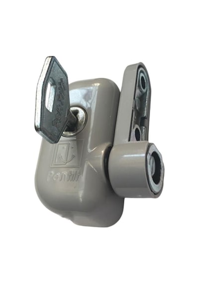 Pentilt Çift Açılım Pvc Pencereler için Çocuk Emniyet Kilidi Gri