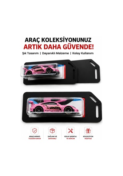 Mini Araba Sergileme Kılıfı 1:64 Ölçek Siyah