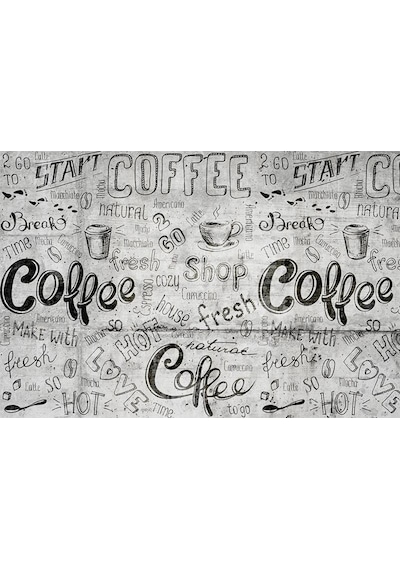 Kafe İçin Özel Yazılı Duvar Kağıdı