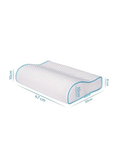 Küçük Boyun Destekli Ortopedik Yastık Visco Yastık 46x30x10-8cm