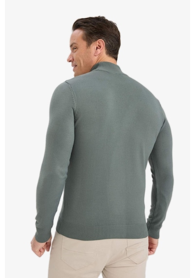 DeFacto Slim Fit Dar Kesim Yarım Balıkçı Yaka Basic Düz Triko Kazak R1127AZ24WNKH412