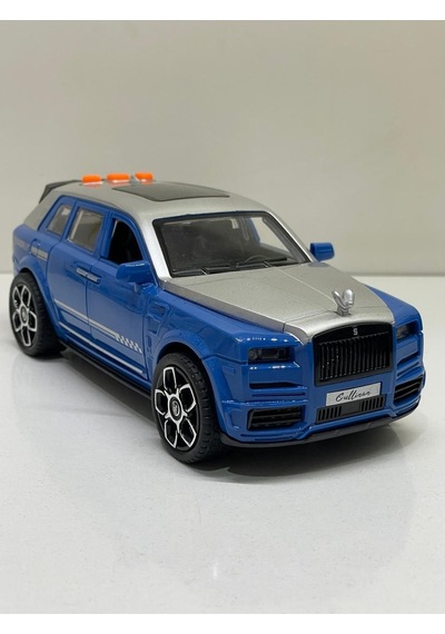 Scowetto Sürtmeli Sesli Işıklı Müzikli Lüks Makam Arabası 18 Cm Açılabilir Kapılar. Rolls Royce - Mavi