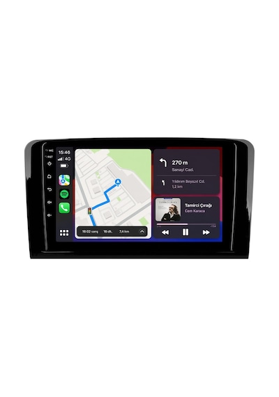 Mercedes Ml 2005-2011 Android Multimedya Carplay Android Auto Navigasyon 8gb Ram 128gb Pro 9"
