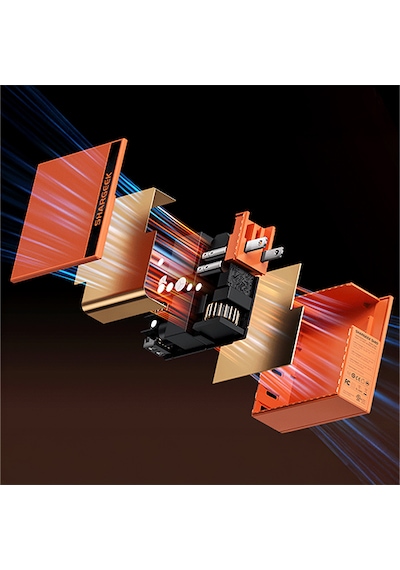 Sharge S140 - 140W PD3.1 GaN Hızlı Şarj Cihazı - Turuncu