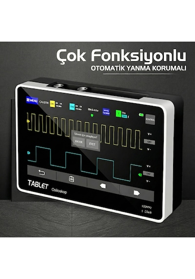 Fnırsı Ads1013d 100mhz 2 Kanal 1gsa/s Dijital Dokunmatik Tablet Osiloskop